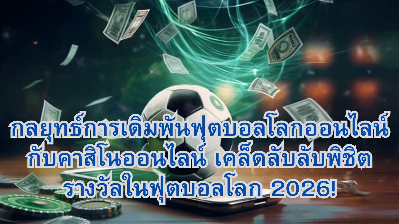 กลยุทธ์การเดิมพันฟุตบอลโลกออนไลน์กับคาสิโนออนไลน์ เคล็ดลับลับพิชิตรางวัลในฟุตบอลโลก 2026!